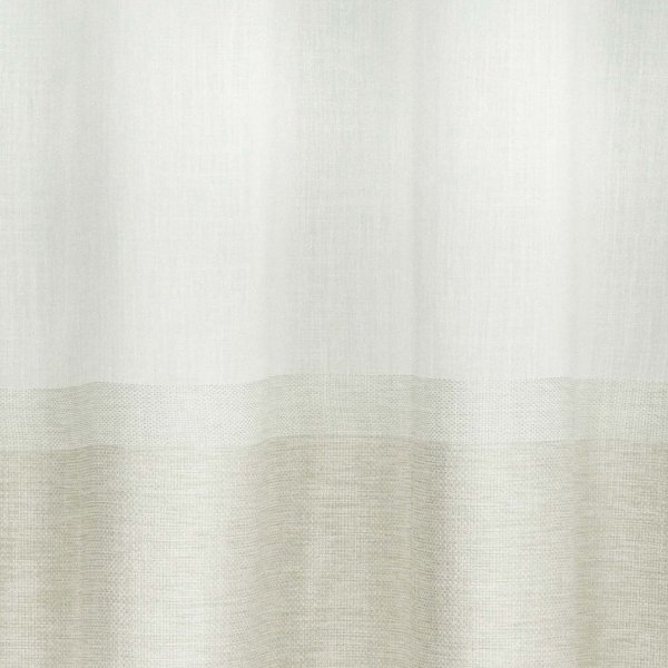 Szövött hatású bézs betétes függöny