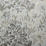 Szürke nagyvirágos dekor